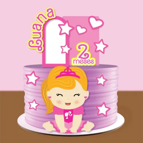 Arquivo de Corte Topo de Bolo - Barbie