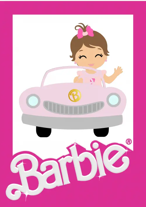 Arquivo de Corte Topo de Bolo - Barbie