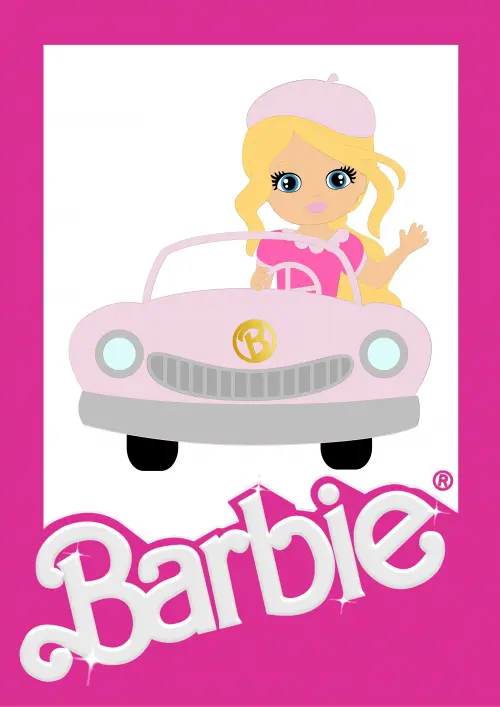 Arquivo de Corte Topo de Bolo - Barbie