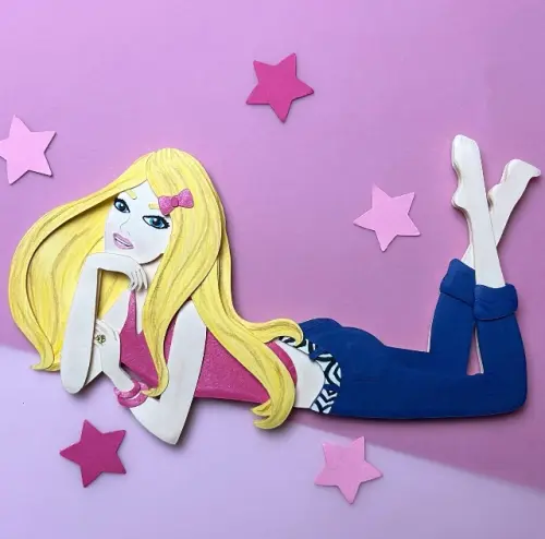 Arquivo de Corte Topo de Bolo - Barbie