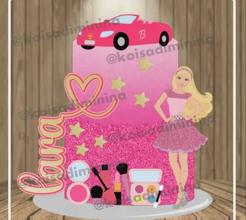 Arquivo de Corte Topo de Bolo - Barbie