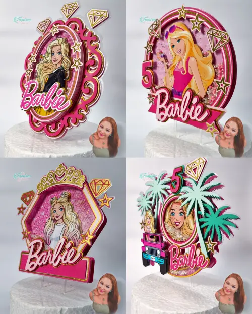 Arquivo de Corte Topo de Bolo - Barbie