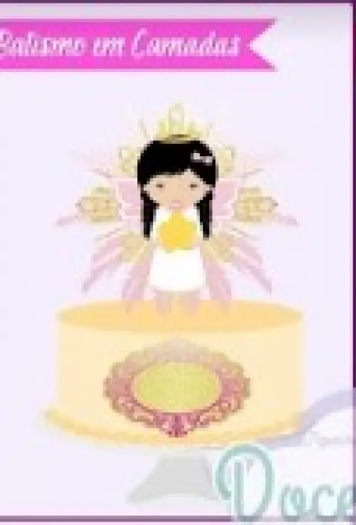 Arquivo de Corte Topo de Bolo - Batizado