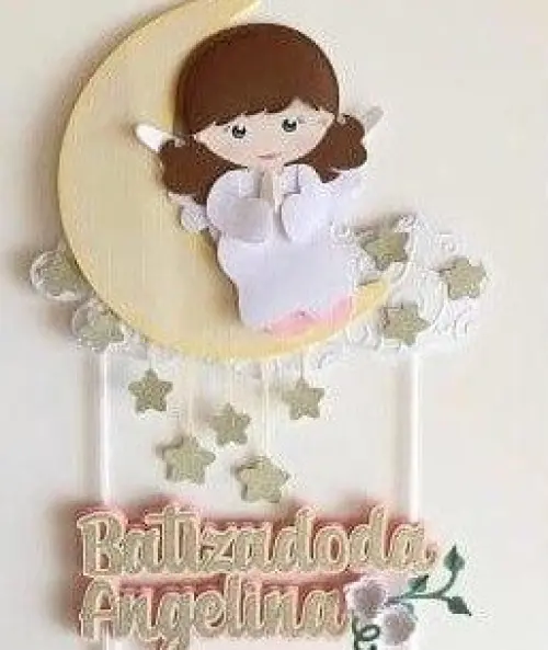 Arquivo de Corte Topo de Bolo - Batizado