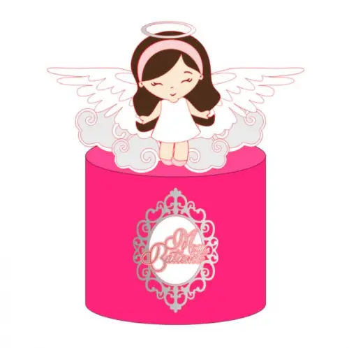 Arquivo de Corte Topo de Bolo - Batizado