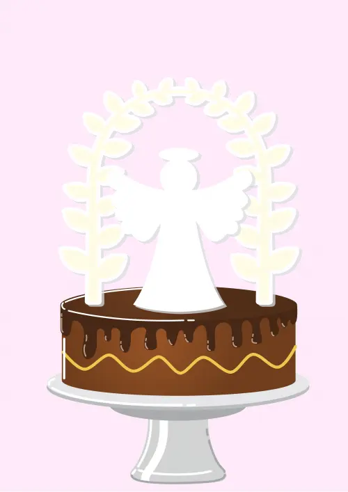 Arquivo de Corte Topo de Bolo - Batizado