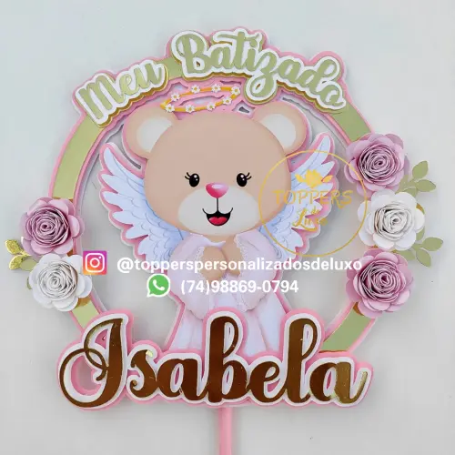 Arquivo de Corte Topo de Bolo - Batizado