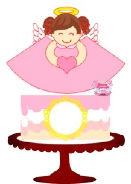 Arquivo de Corte Topo de Bolo - Batizado