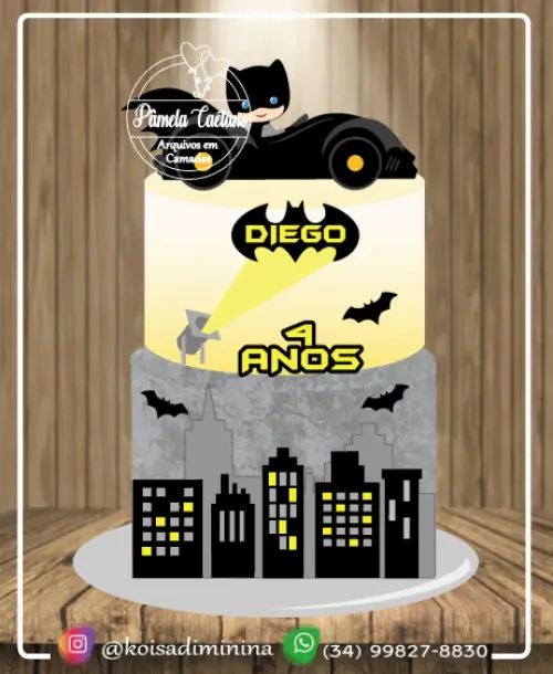 Arquivo de Corte Topo de Bolo - Batman