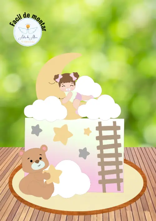 Arquivo de Corte Topo de Bolo - Bebê