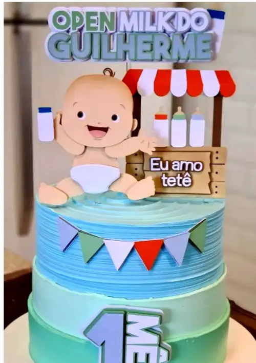 Arquivo de Corte Topo de Bolo - Bebê