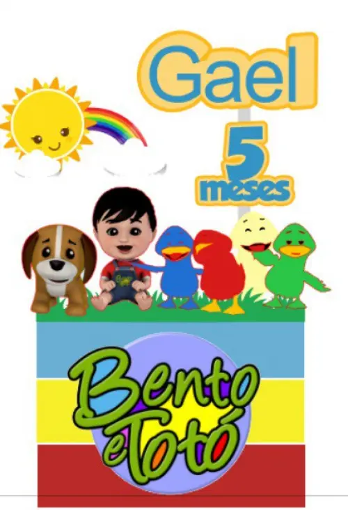 Arquivo de Corte Topo de Bolo - Bento e Totó