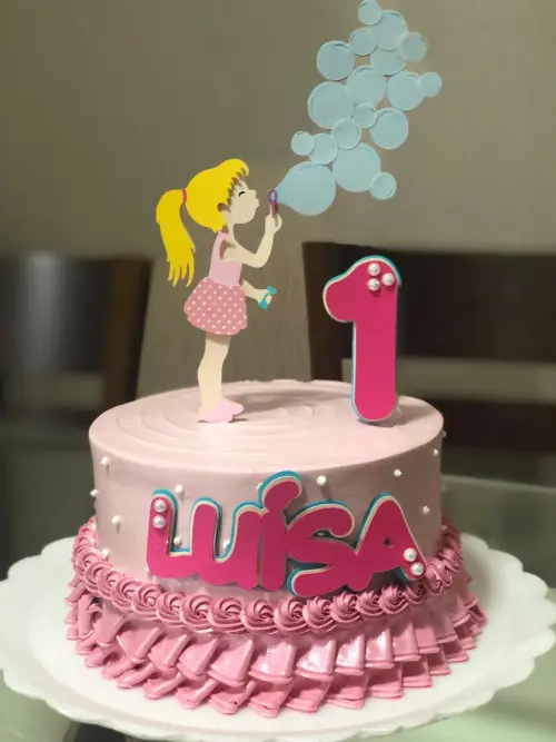 Arquivo de Corte Topo de Bolo - Bolhas de Sabão