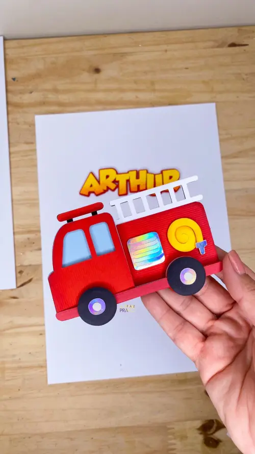 Arquivo de Corte Topo de Bolo - Bombeiro