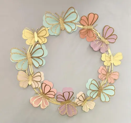 Arquivo de Corte Topo de Bolo - Borboletas