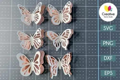 Arquivo de Corte Topo de Bolo - Borboletas