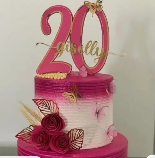 Arquivo de Corte Topo de Bolo - Borboletas