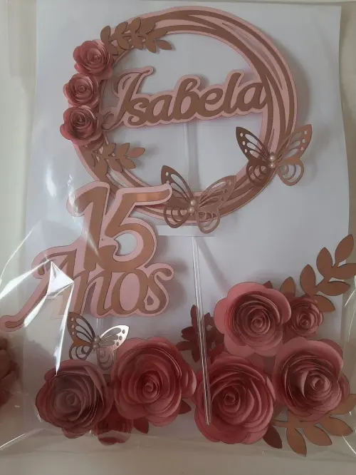 Arquivo de Corte Topo de Bolo - Borboletas