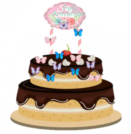 Arquivo de Corte Topo de Bolo - Borboletas