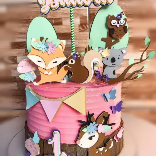 Arquivo de Corte Topo de Bolo - Bosque Encantado