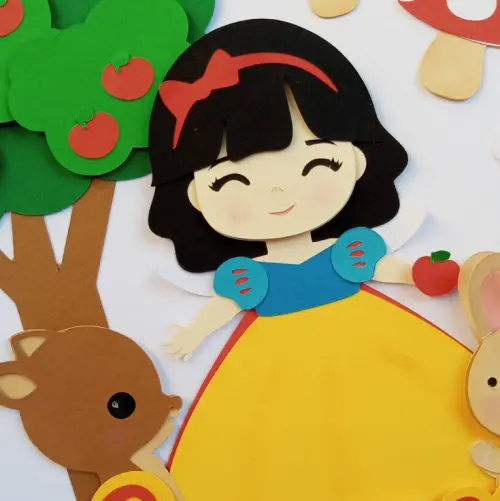 Arquivo de Corte Topo de Bolo - Branca de Neve