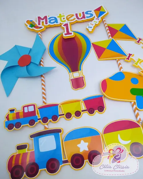 Arquivo de Corte Topo de Bolo - Brinquedos