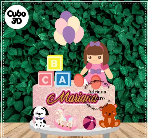 Arquivo de Corte Topo de Bolo - Brinquedos