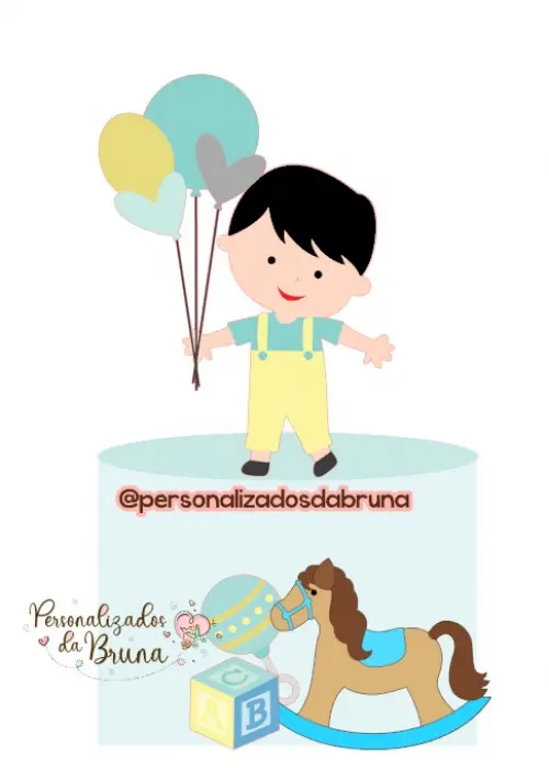 Arquivo de Corte Topo de Bolo - Brinquedos