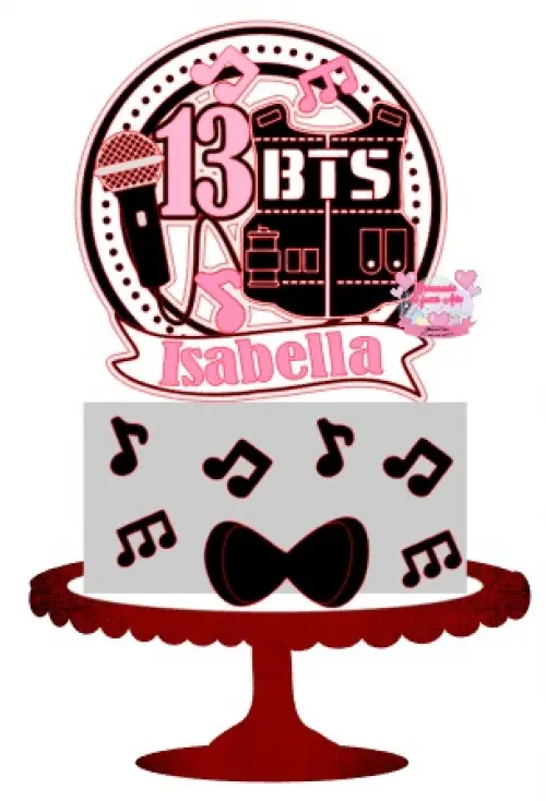 Arquivo de Corte Topo de Bolo - BTS