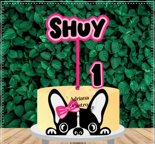 Arquivo de Corte Topo de Bolo - Cachorro