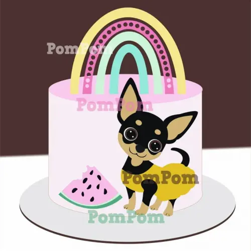 Arquivo de Corte Topo de Bolo - Cachorro