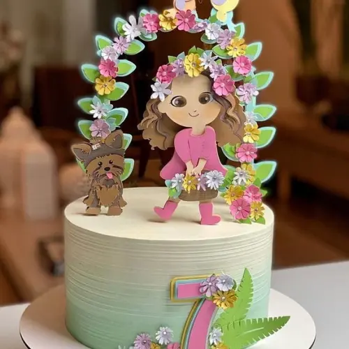 Arquivo de Corte Topo de Bolo - Cachorro