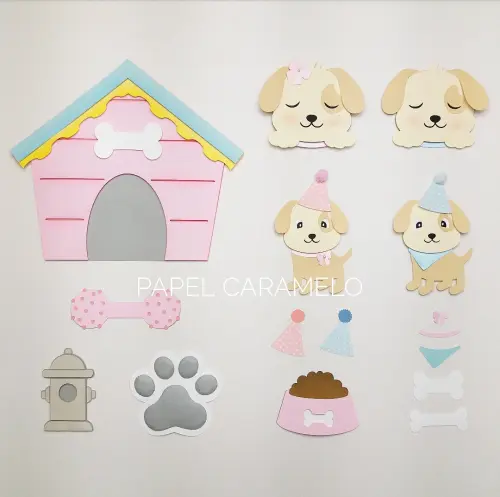 Arquivo de Corte Topo de Bolo - Cachorro