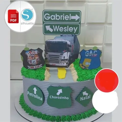 Arquivo de Corte Topo de Bolo - Caminhão