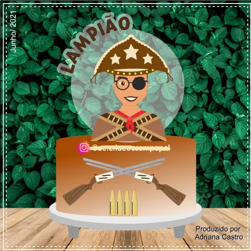 Arquivo de Corte Topo de Bolo - Cangaceira