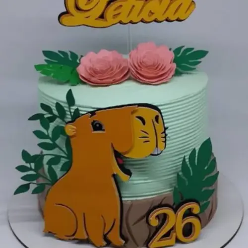 Arquivo de Corte Topo de Bolo - Capivara