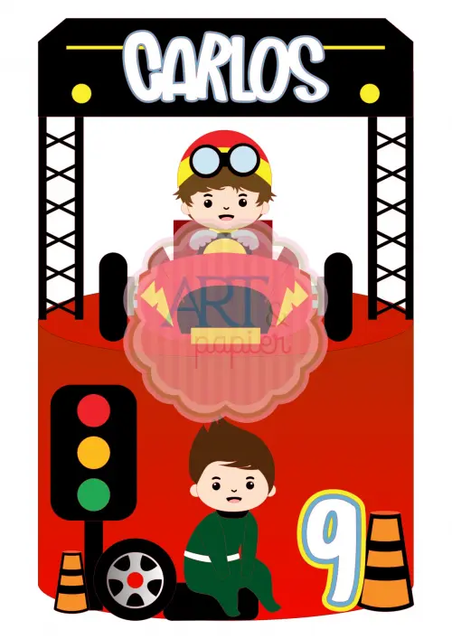 Arquivo de Corte Topo de Bolo - Carros