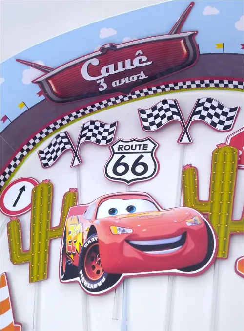 Arquivo de Corte Topo de Bolo - Carros