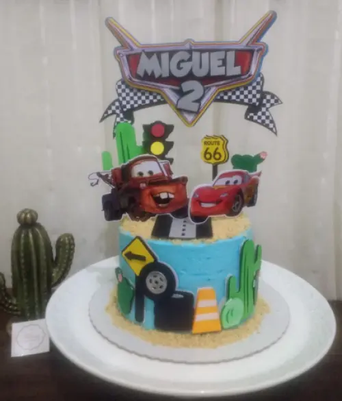 Arquivo de Corte Topo de Bolo - Carros