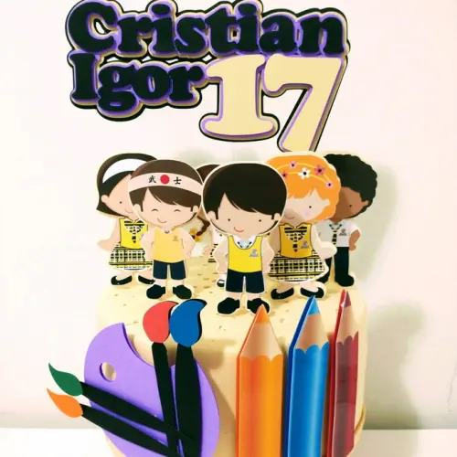 Arquivo de Corte Topo de Bolo - Carrossel