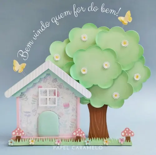 Arquivo de Corte Topo de Bolo - Casa