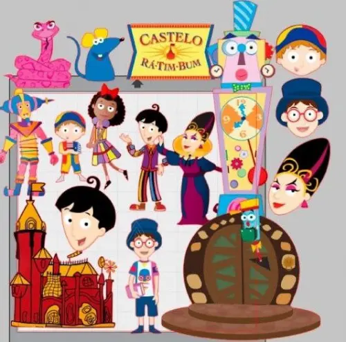 Arquivo de Corte Topo de Bolo - Castelo Ra Tim Bum