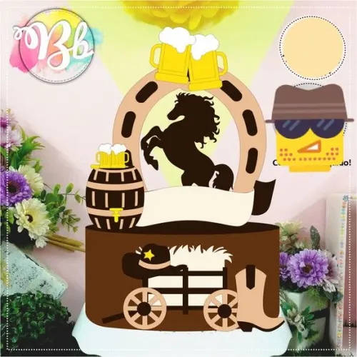 Arquivo de Corte Topo de Bolo - Cavalo