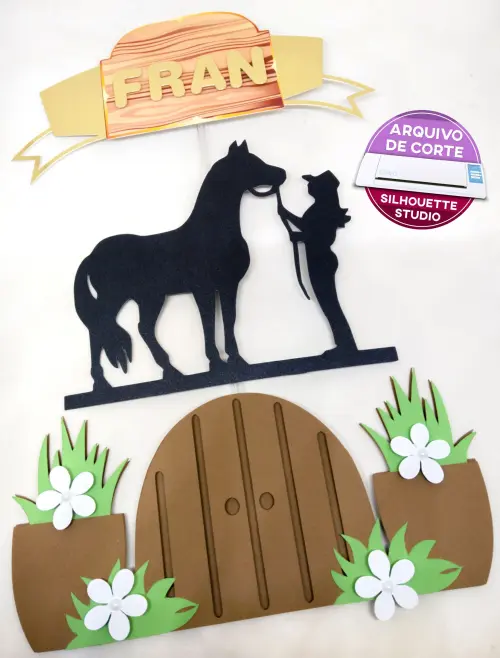 Arquivo de Corte Topo de Bolo - Cavalo