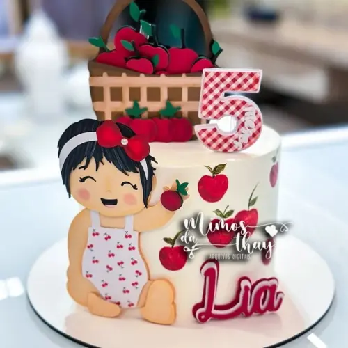 Arquivo de Corte Topo de Bolo - Cereja