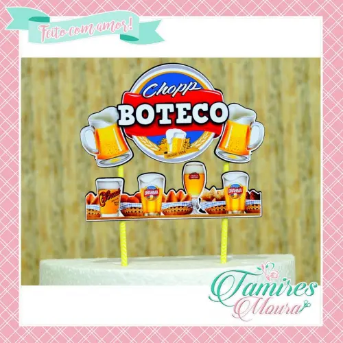 Arquivo de Corte Topo de Bolo - Cerveja