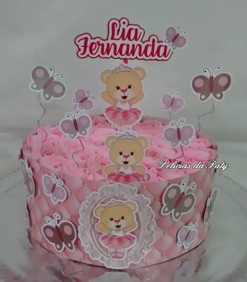 Arquivo de Corte Topo de Bolo - Chá de Bebê