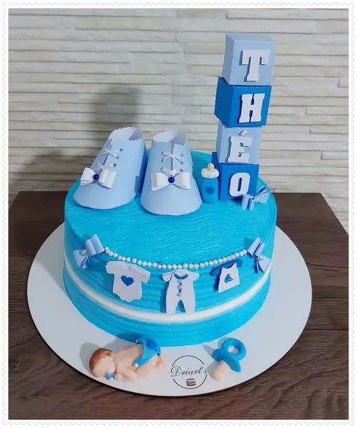 Arquivo de Corte Topo de Bolo - Chá de Bebê