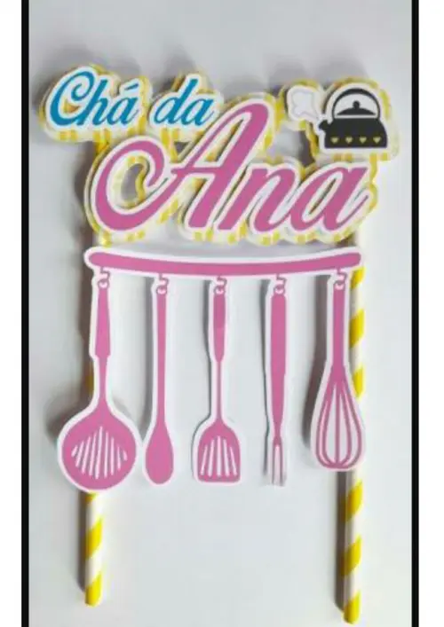 Arquivo de Corte Topo de Bolo - Chá de Cozinha