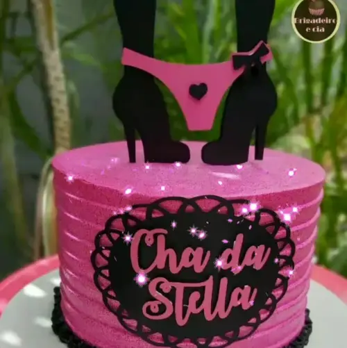 Arquivo de Corte Topo de Bolo - Chá de Lingerie